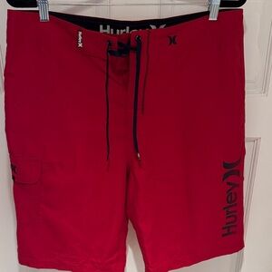 Hurley Men's Bold Red Board Shorts